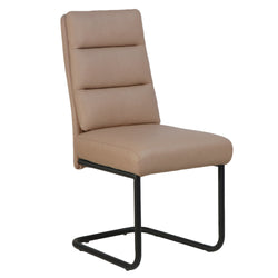 Brodi Dining/Lounge Chair (Mushroom PU and Black) (Set of 2)