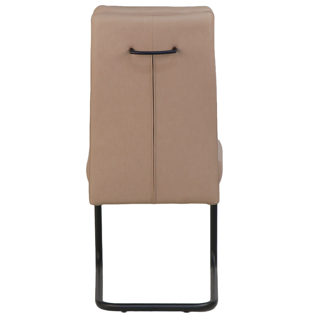 Brodi Dining/Lounge Chair (Mushroom PU and Black) (Set of 2)