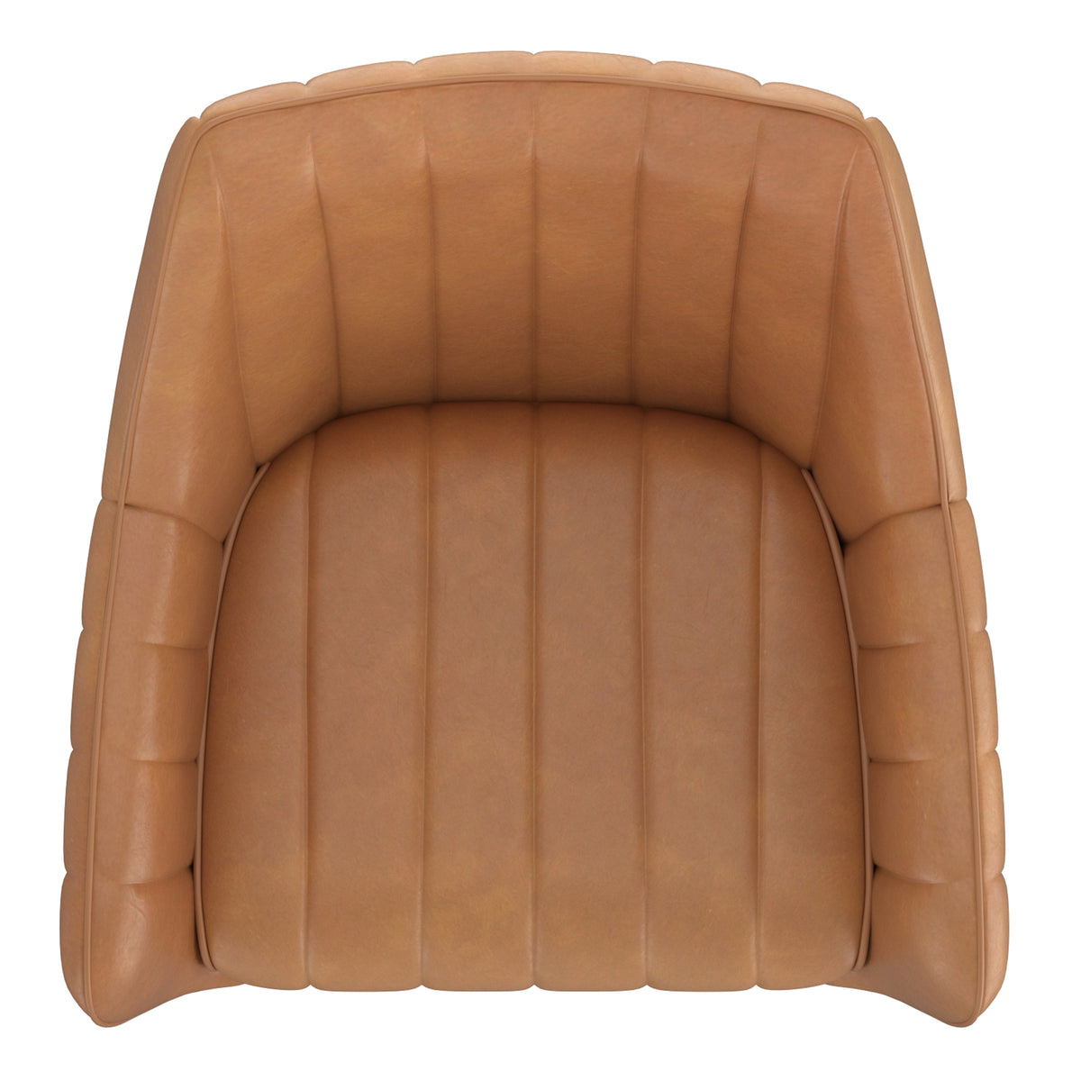 Talon Swivel Dining and Accent Chair (Camel and Black) (Set of 2)