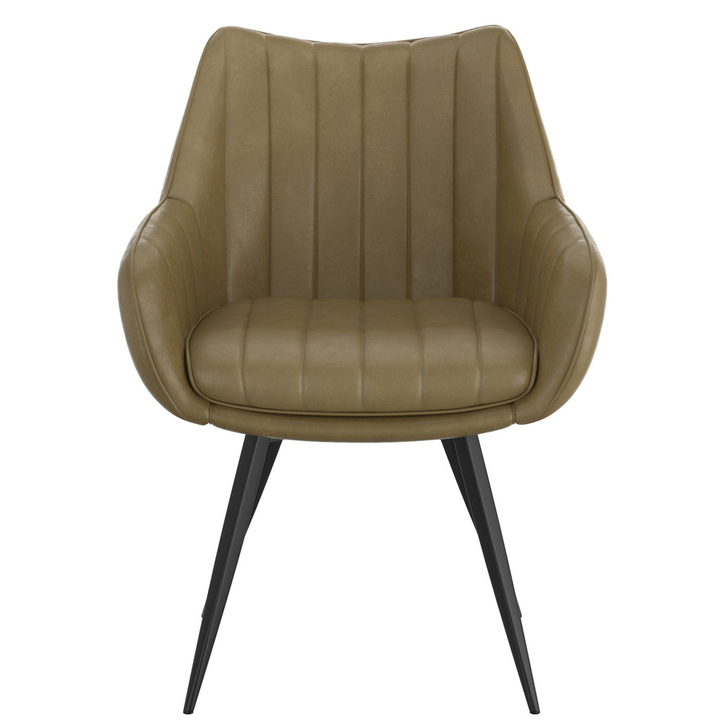 Talon Swivel Dining and Accent Chair (Moss and Black) (Set of 2)