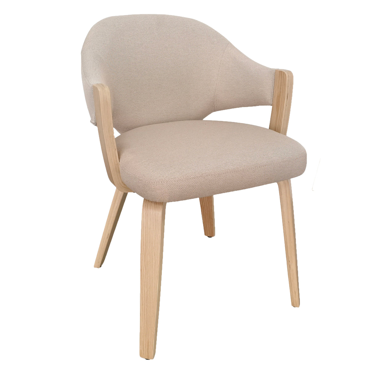Freya Dining/Lounge Chair (Toffee and Natural) (Set of 2)