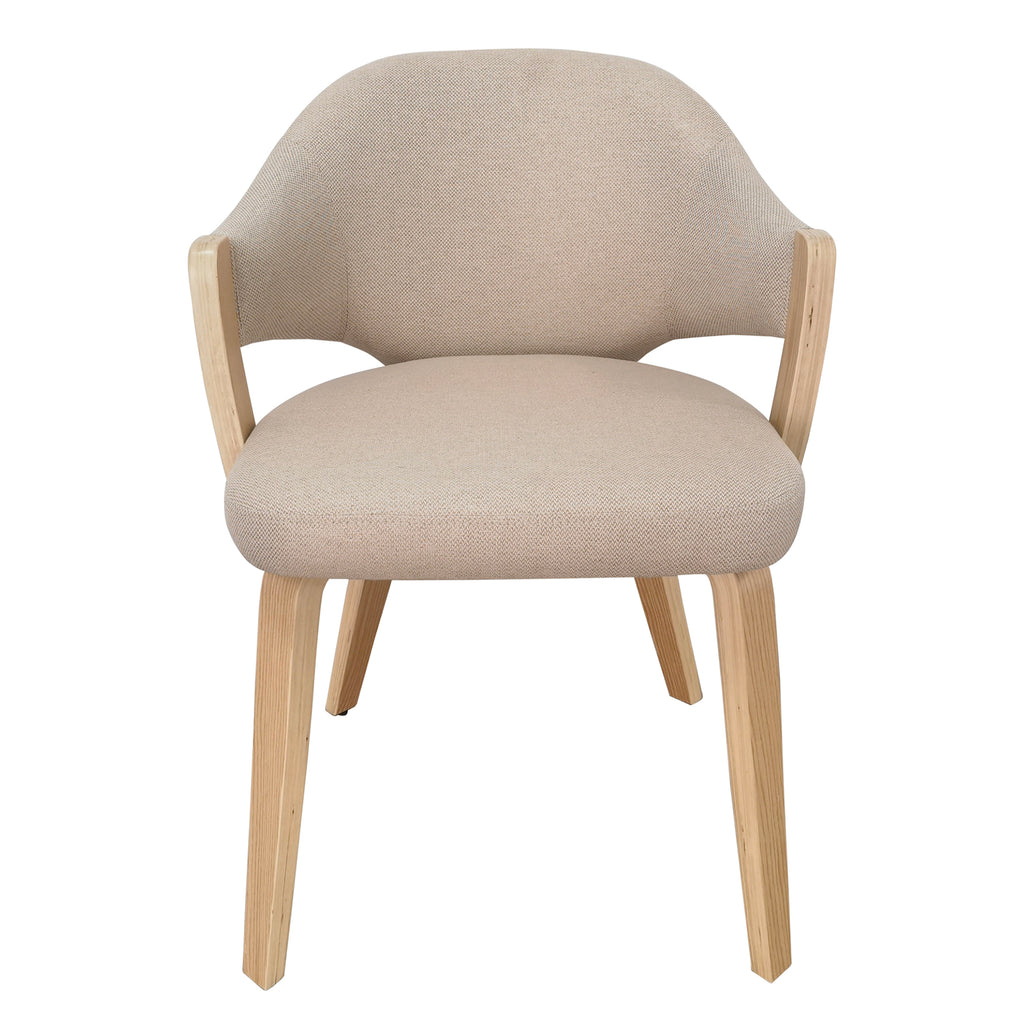 Freya Dining/Lounge Chair (Toffee and Natural) (Set of 2)