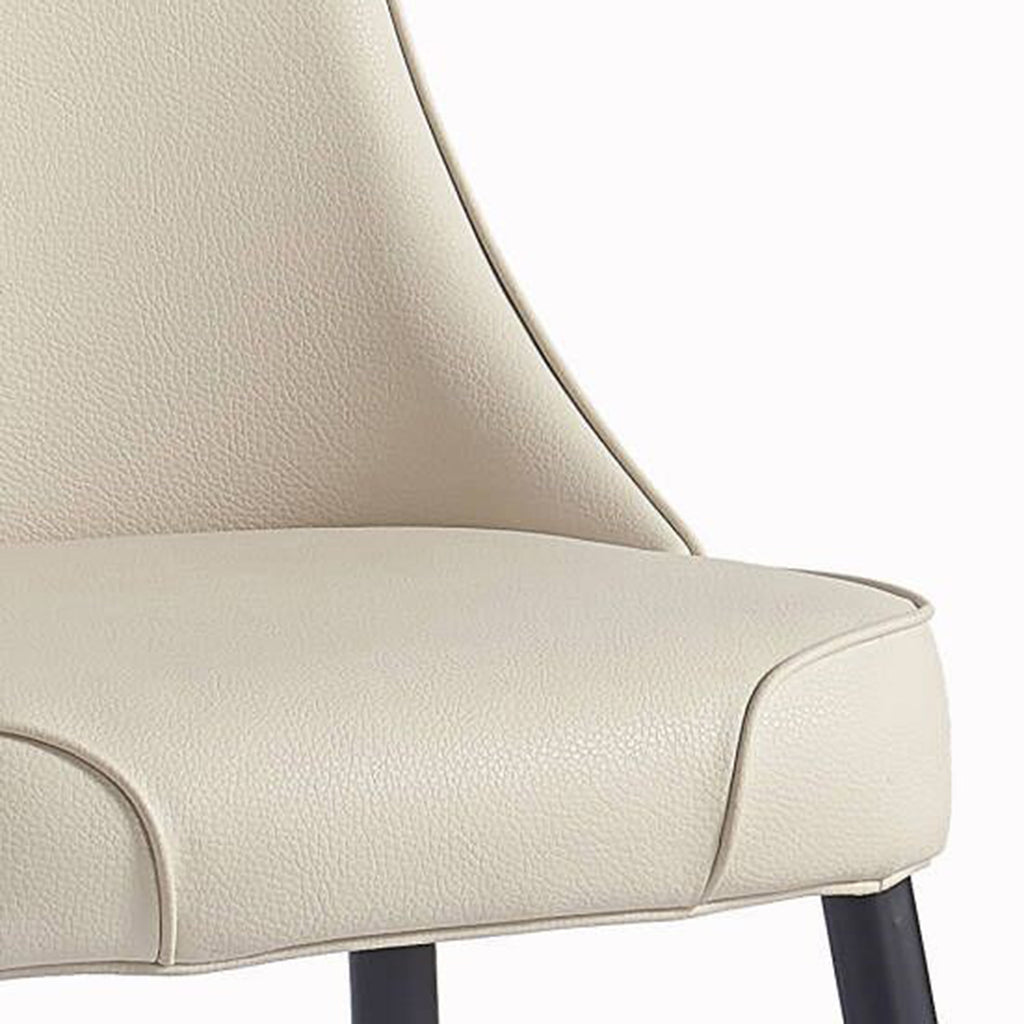 Koda Dining/Lounge Chair (Beige and Black) (Set of 2)