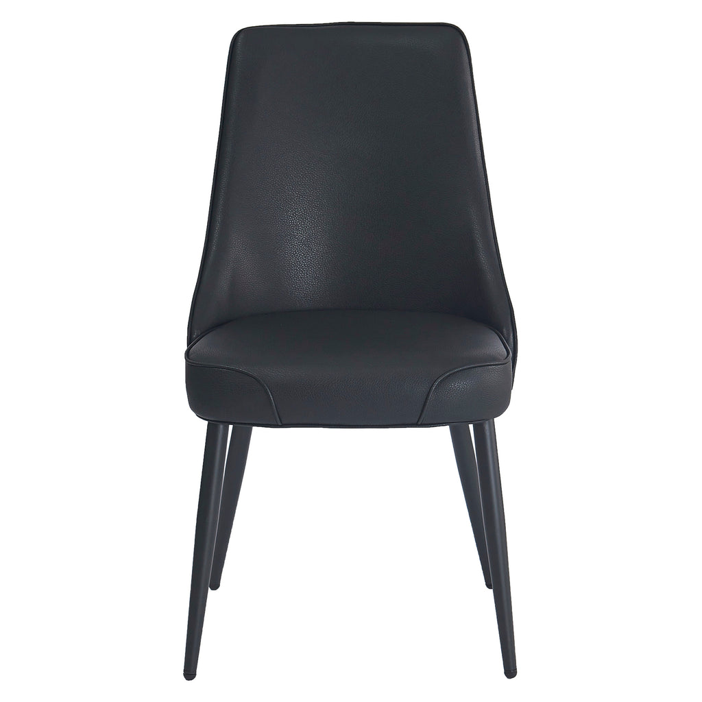 Koda Dining/Lounge Chair (Black and Black) (Set of 2)