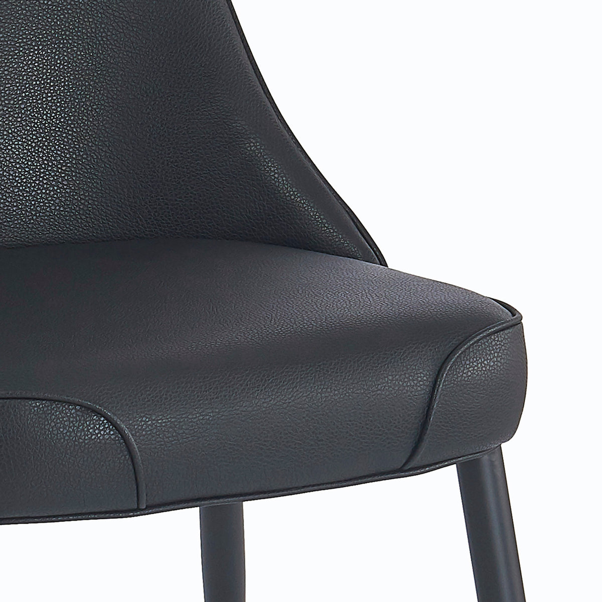 Koda Dining/Lounge Chair (Black and Black) (Set of 2)