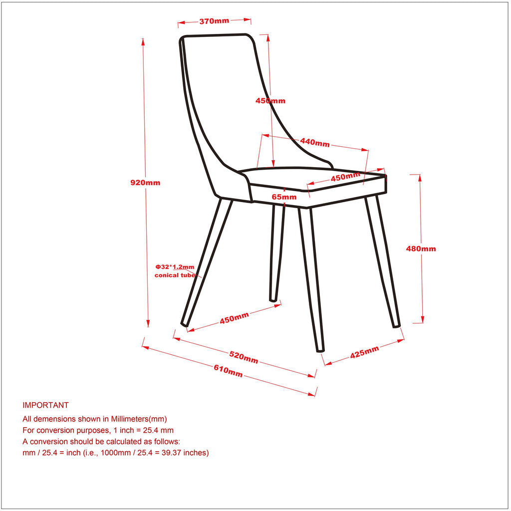 Cora Dining/Lounge Chair (Beige and Walnut) (Set of 2)