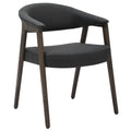 Bexley Dining/Lounge Chair (Black and Dark Walnut) (Set of 2)