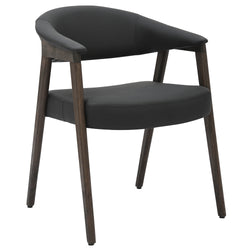 Bexley Dining/Lounge Chair (Black and Dark Walnut) (Set of 2)