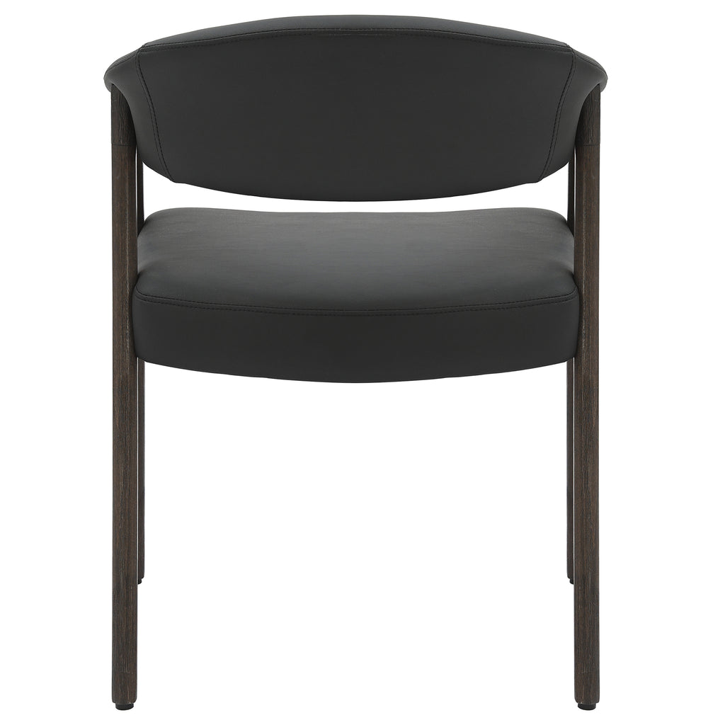 Bexley Dining/Lounge Chair (Black and Dark Walnut) (Set of 2)