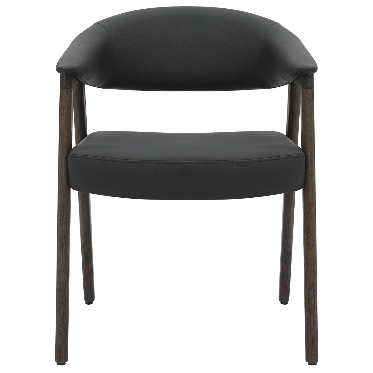 Bexley Dining/Lounge Chair (Black and Dark Walnut) (Set of 2)