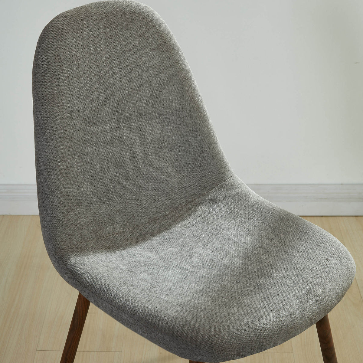 Lyna Dining/Lounge Chair (Grey and Walnut) (Set of 4)