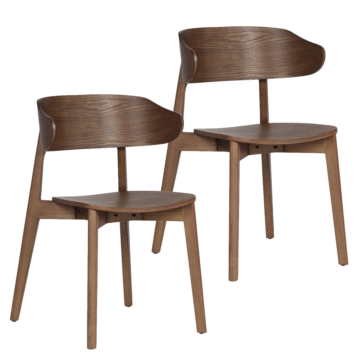 Khari Dining/Lounge Chair (Walnut) (Set of 2)