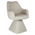 Caprese Swivel Dining and Accent Chair (Beige) (Set of 2)