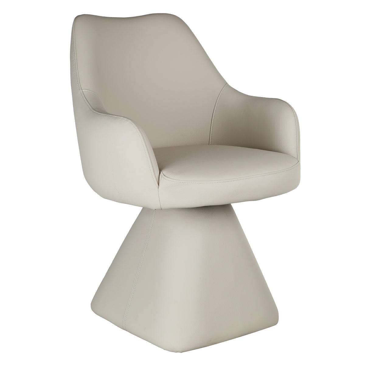 Caprese Swivel Dining and Accent Chair (Beige) (Set of 2)