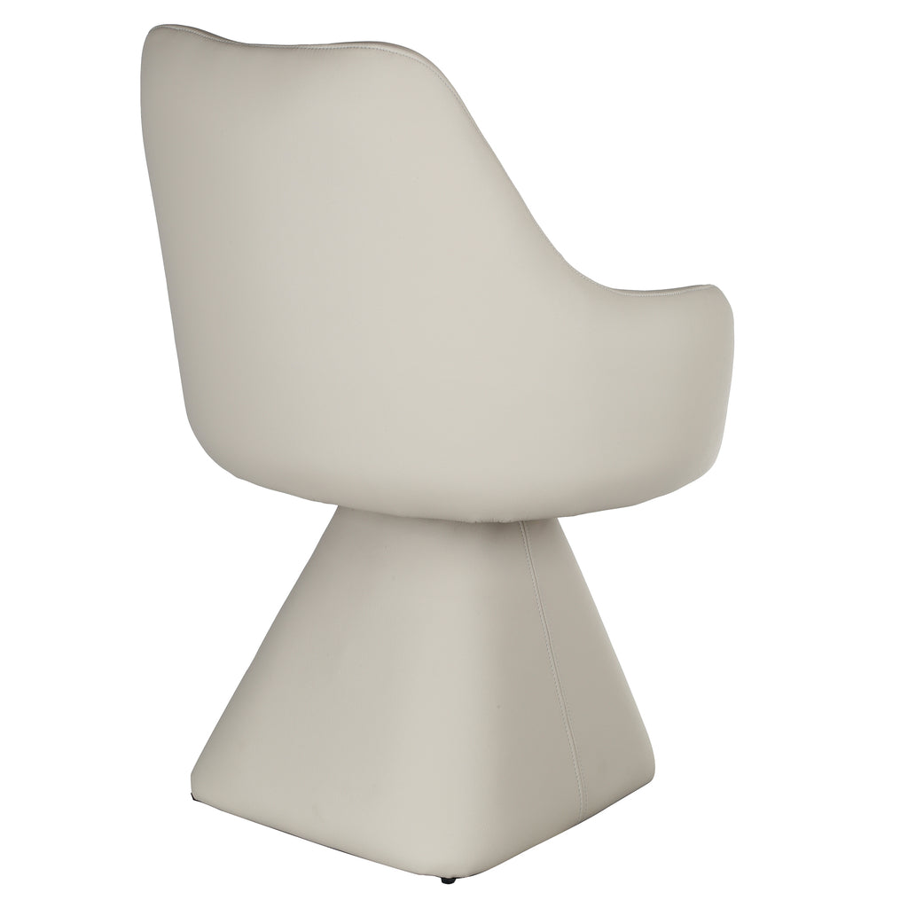 Caprese Swivel Dining and Accent Chair (Beige) (Set of 2)