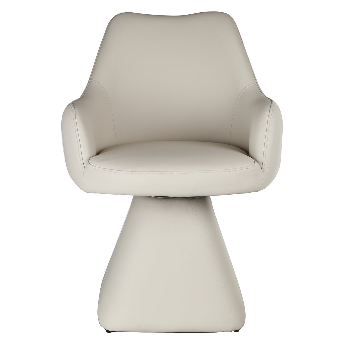 Caprese Swivel Dining and Accent Chair (Beige) (Set of 2)