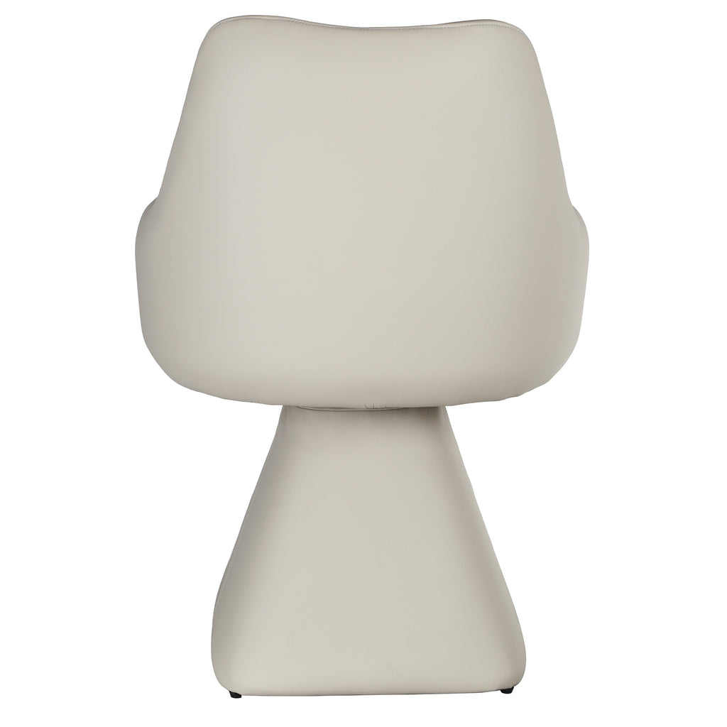 Caprese Swivel Dining and Accent Chair (Beige) (Set of 2)