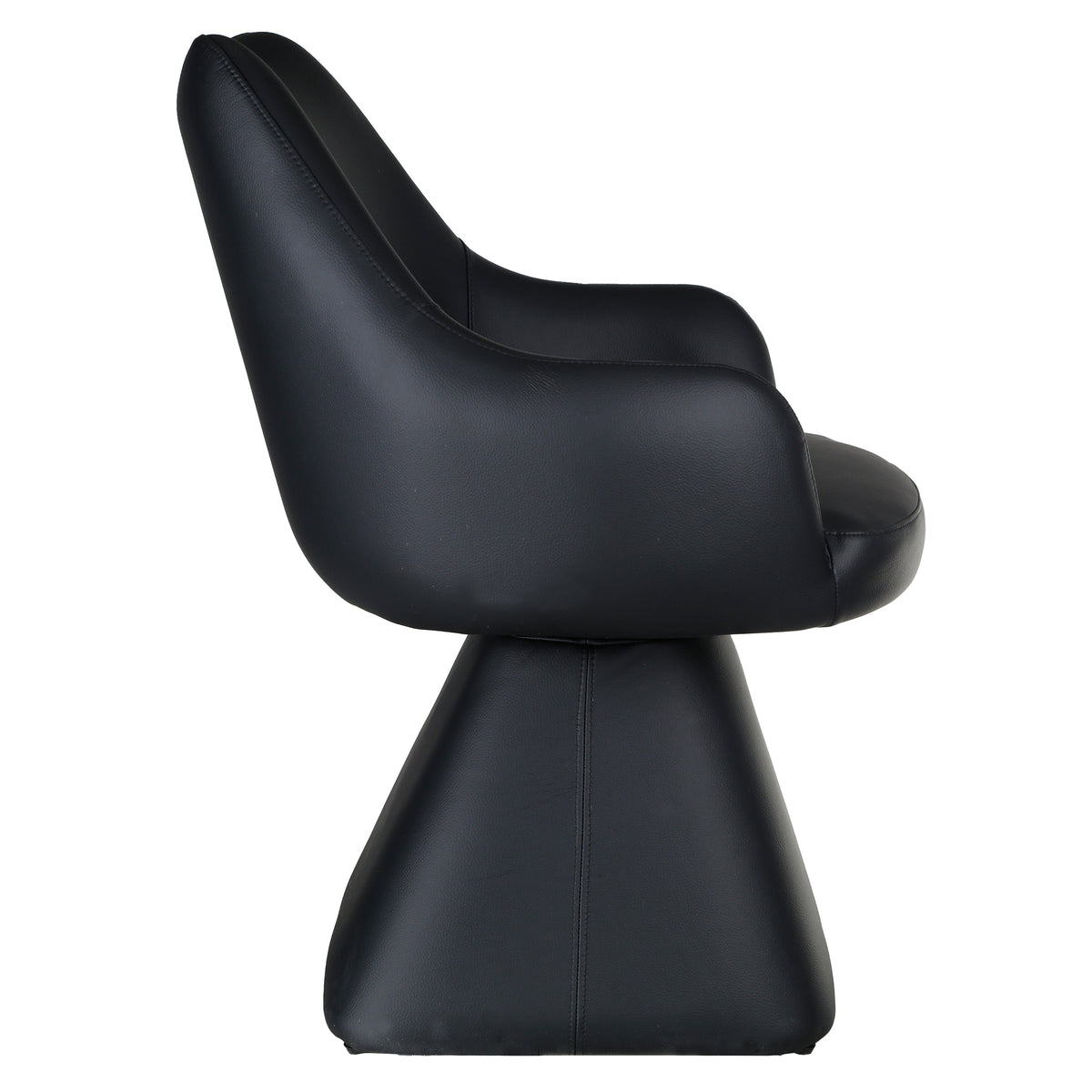Caprese Swivel Dining and Accent Chair (Black) (Set of 2)