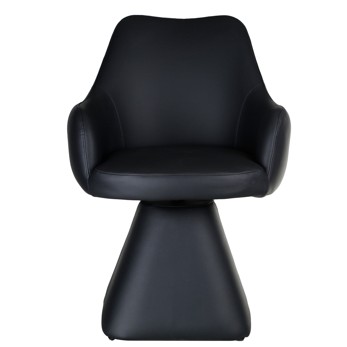 Caprese Swivel Dining and Accent Chair (Black) (Set of 2)