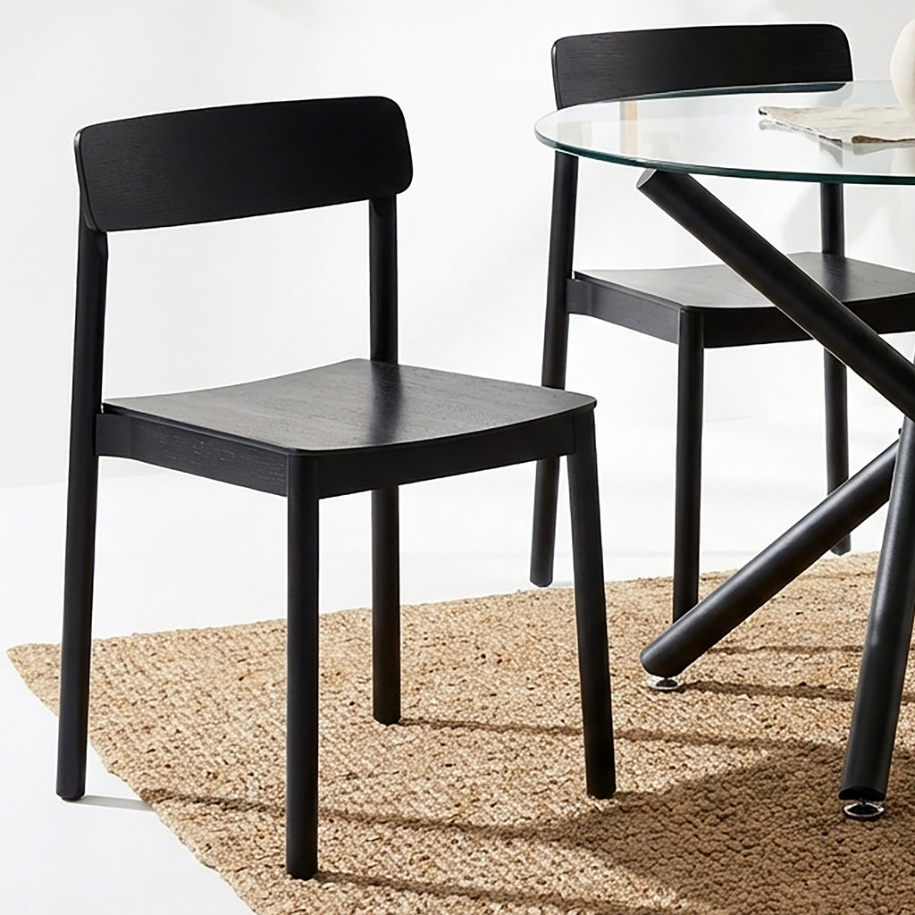 Felix Dining/Lounge Chair (Black) (Set of 4)
