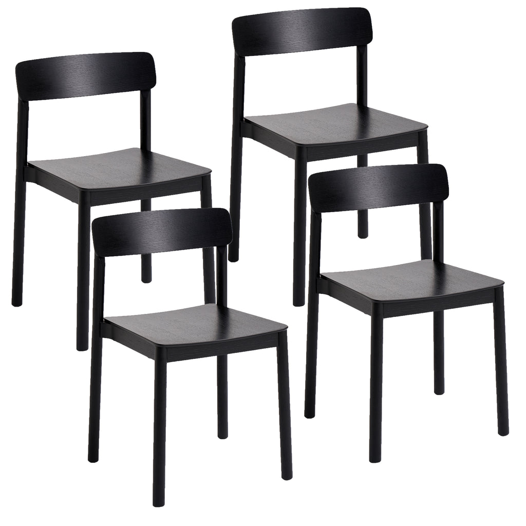 Felix Dining/Lounge Chair (Black) (Set of 4)