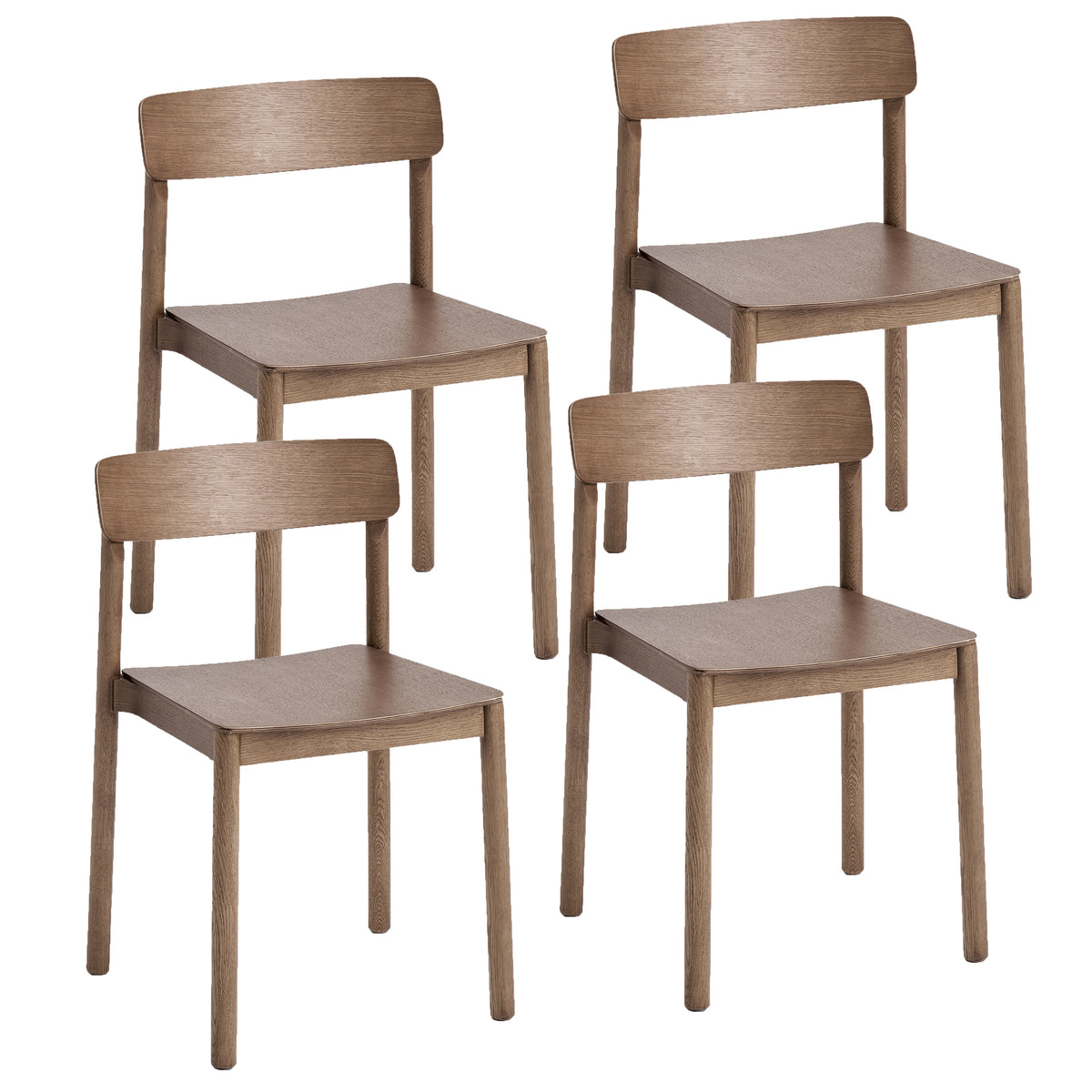 Felix Dining/Lounge Chair (Walnut) (Set of 4)