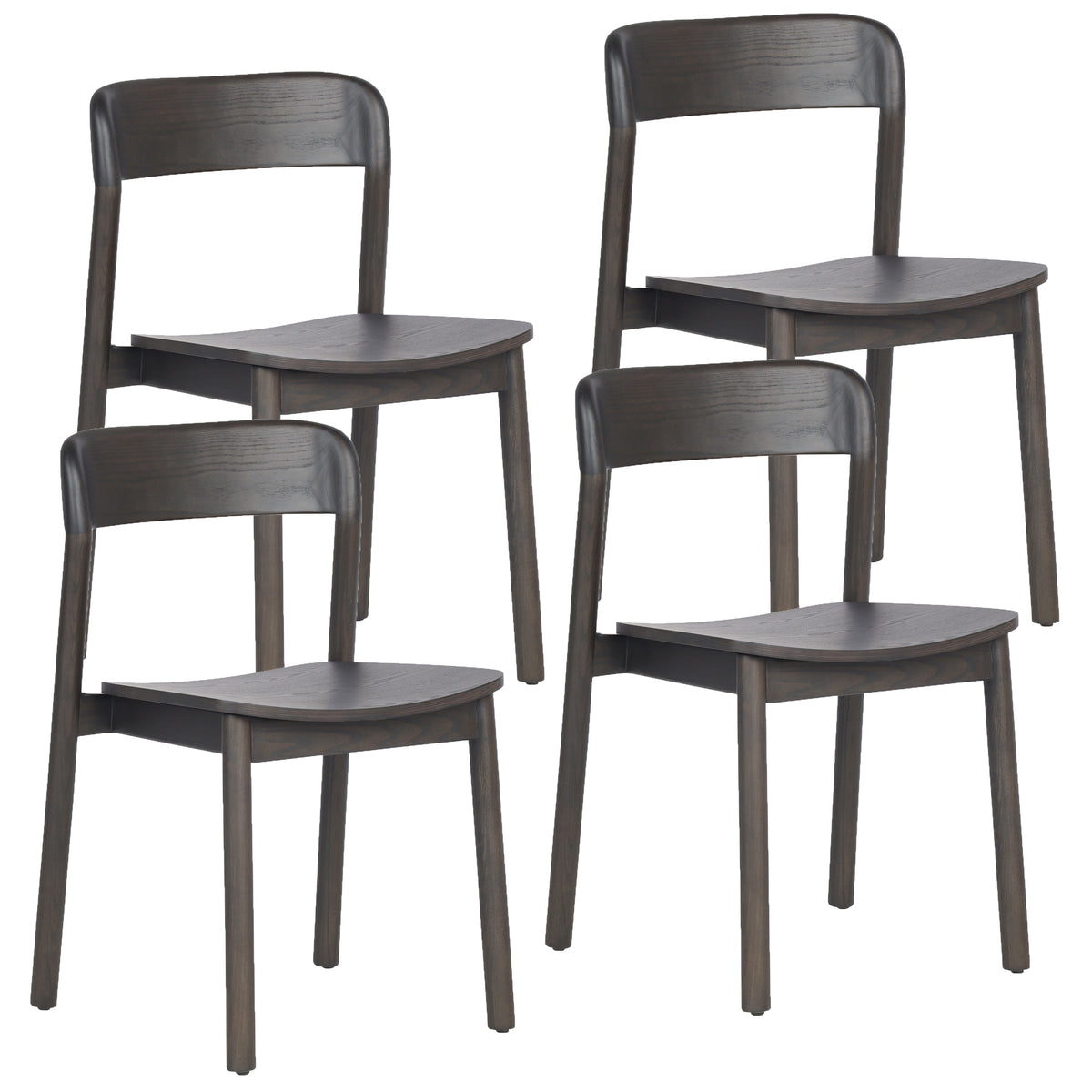 Jonas Dining/Lounge Chair (Mocha) (Set of 4)