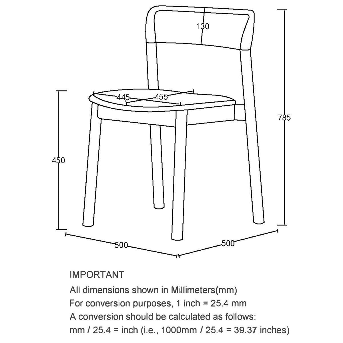 Jonas Dining/Lounge Chair (Mocha) (Set of 4)