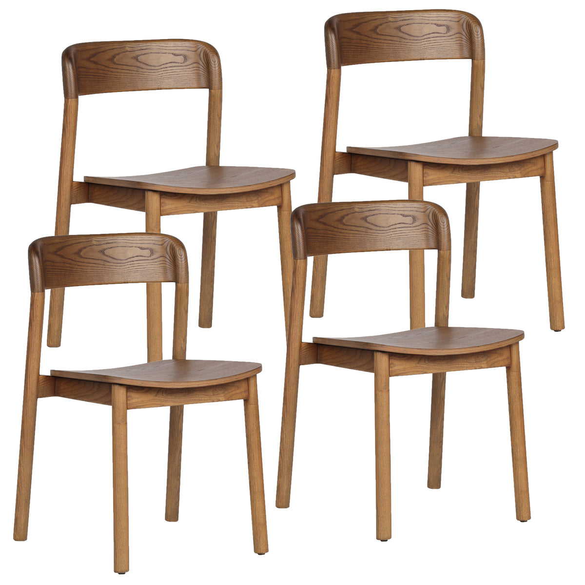 Jonas Dining/Lounge Chair (Walnut) (Set of 4)