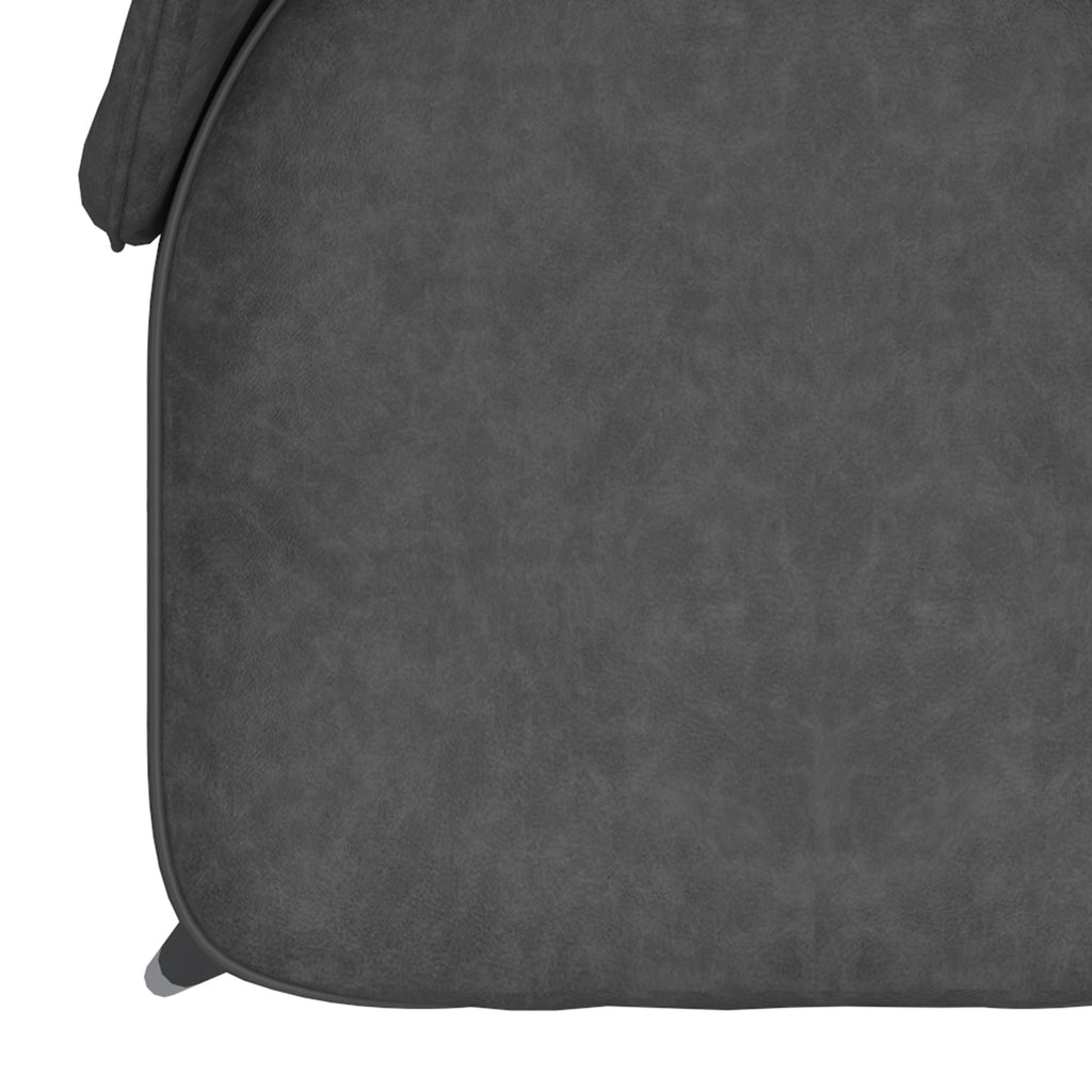 Silvano Dining/Lounge Chair (Vintage Grey and Black) (Set of 2)