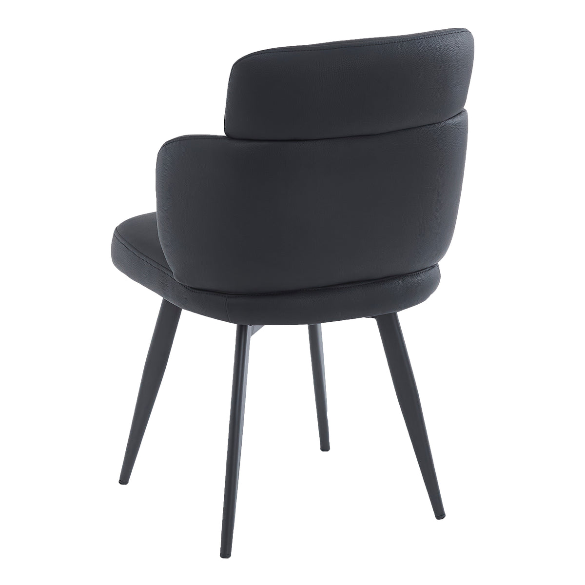 Razzo Dining Chair (Black and Black) (Set of 4)