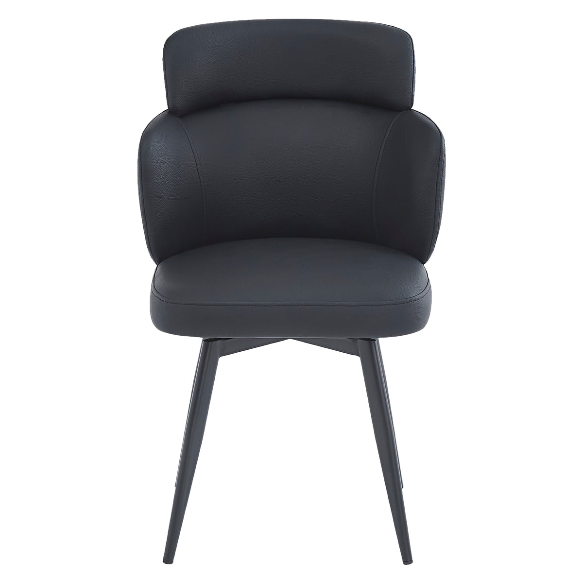 Razzo Dining Chair (Black and Black) (Set of 4)