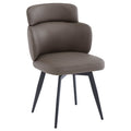 Razzo Dining Chair (Stone and Black) (Set of 4)
