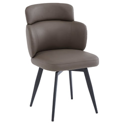 Razzo Dining Chair (Stone and Black) (Set of 4)