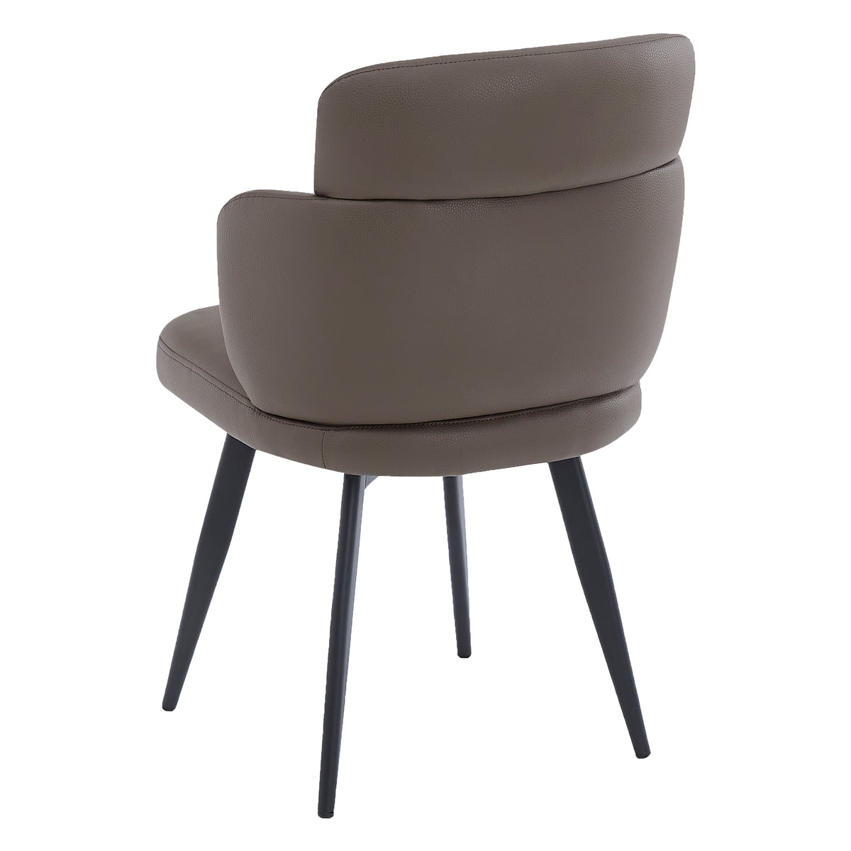 Razzo Dining Chair (Stone and Black) (Set of 4)
