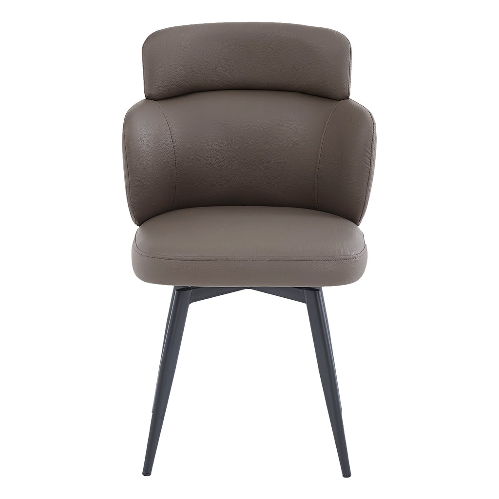 Razzo Dining Chair (Stone and Black) (Set of 4)