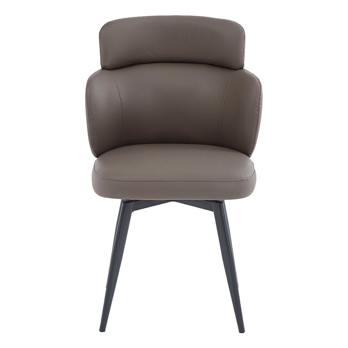 Razzo Dining Chair (Stone and Black) (Set of 4)