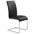 Maxim Dining/Lounge Chair (Black and Chrome) (Set of 2)