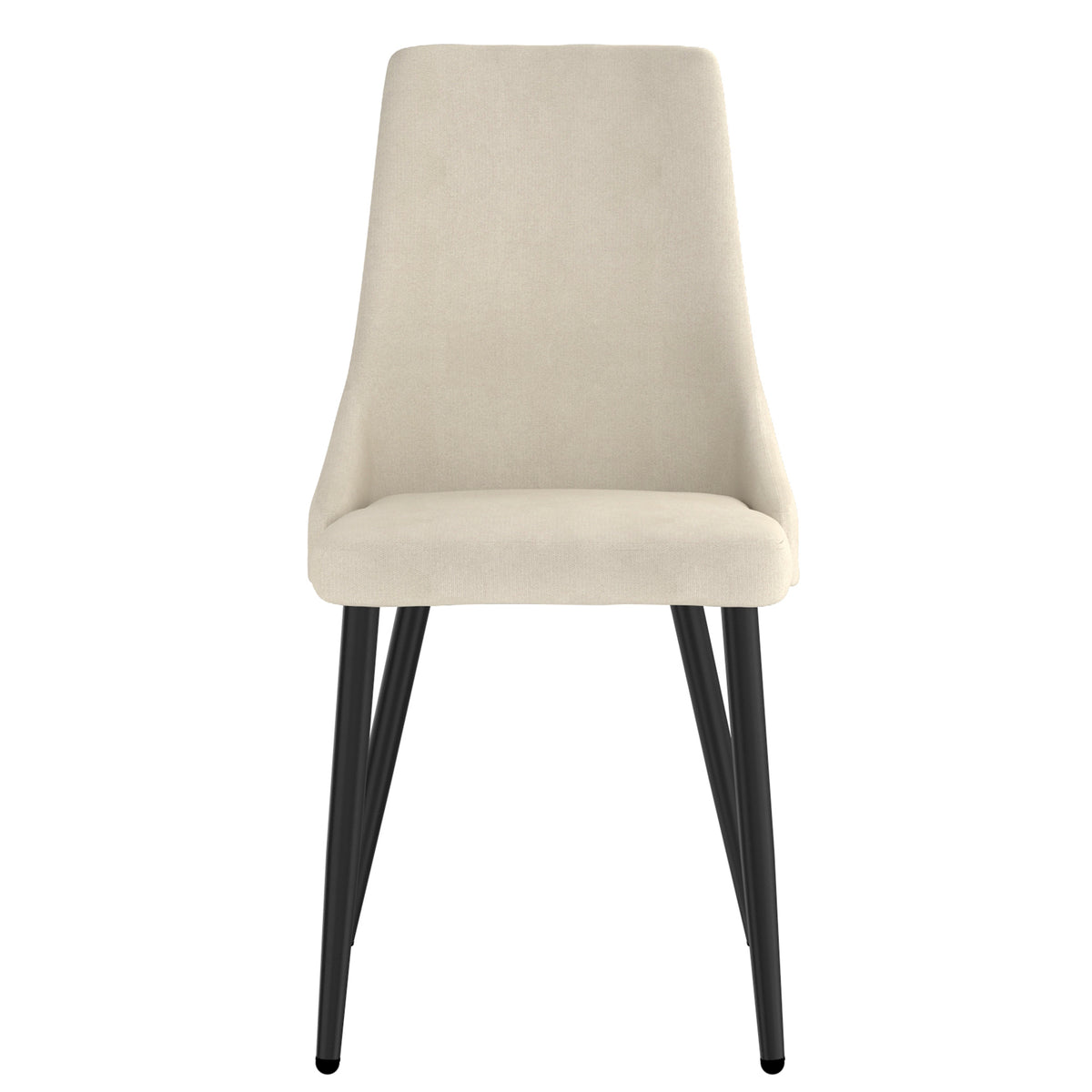Venice Dining/Lounge Chair (Beige and Black) (Set of 2)