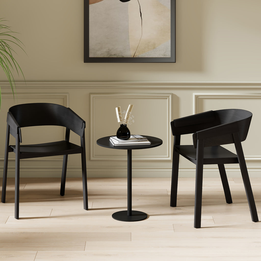 Mateo Dining/Lounge Chair (Black) (Set of 2)