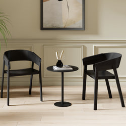 Mateo Dining/Lounge Chair (Black) (Set of 2)