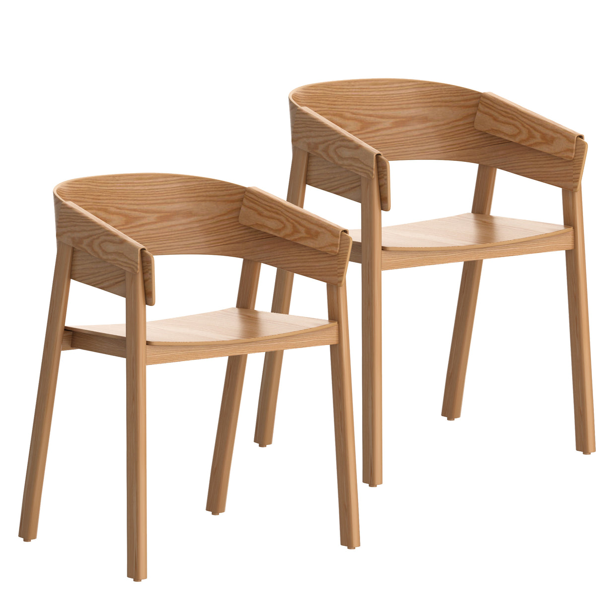 Mateo Dining/Lounge Chair (Natural) (Set of 2)