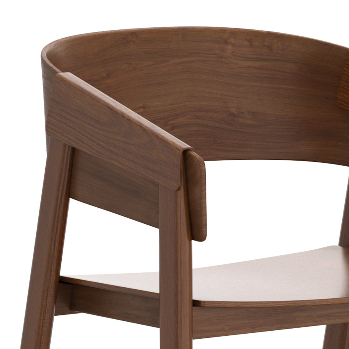 Mateo Dining/Lounge Chair (Walnut) (Set of 2)