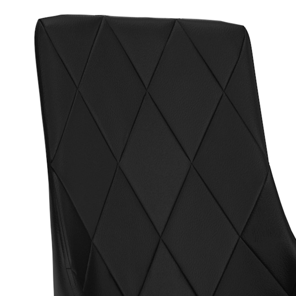 Antoine Dining/Lounge Chair (Black and Aged Gold) (Set of 2)