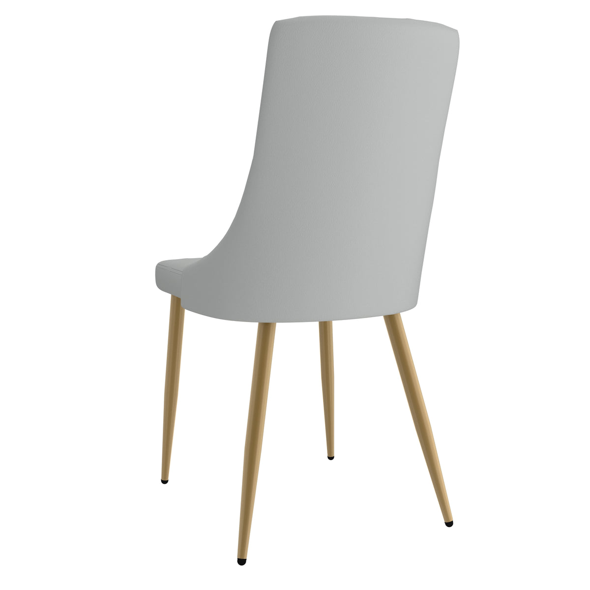 Antoine Dining/Lounge Chair (Light Grey and Aged Gold) (Set of 2)