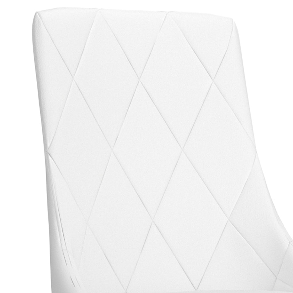 Antoine Dining/Lounge Chair (White and Aged Gold) (Set of 2)