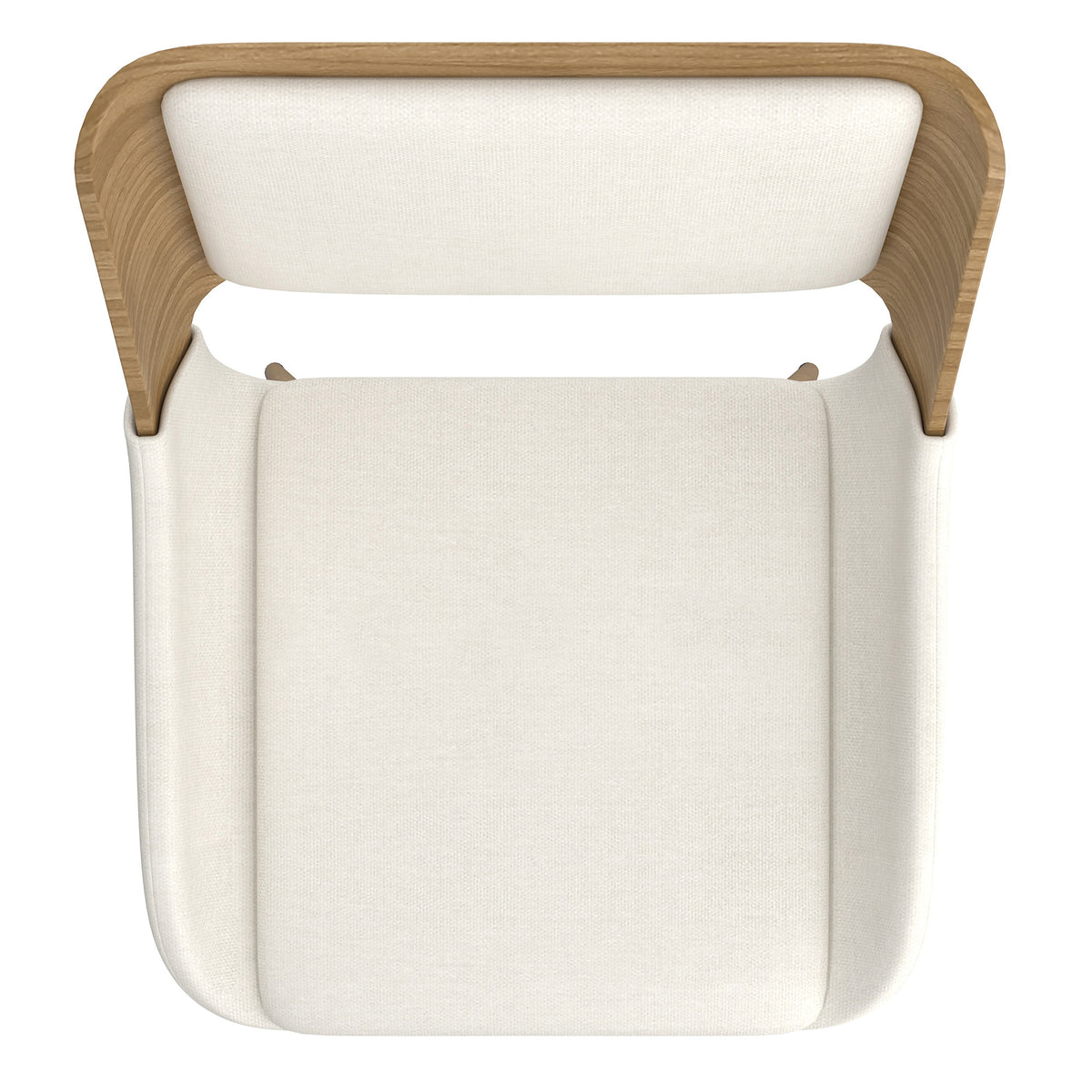 Hudson Dining/Lounge Chair (Beige Fabric and Natural) (Set of 2)