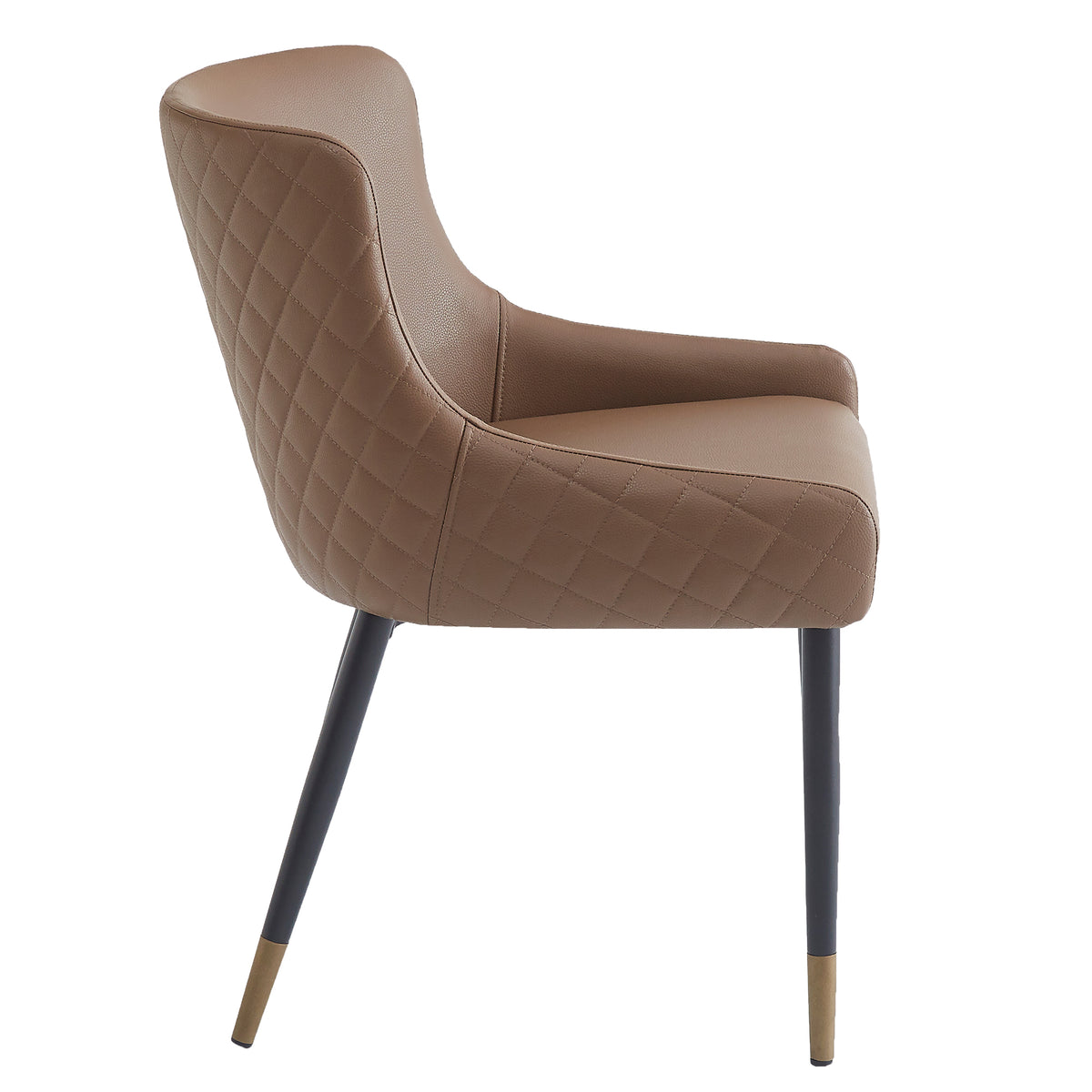 Xander Dining/Lounge Chair (Brown and Black) (Set of 2)