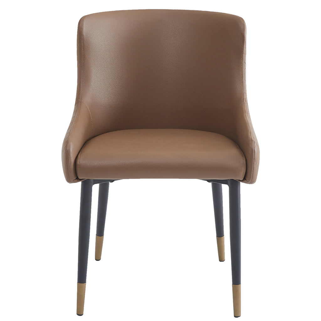 Xander Dining/Lounge Chair (Brown and Black) (Set of 2)