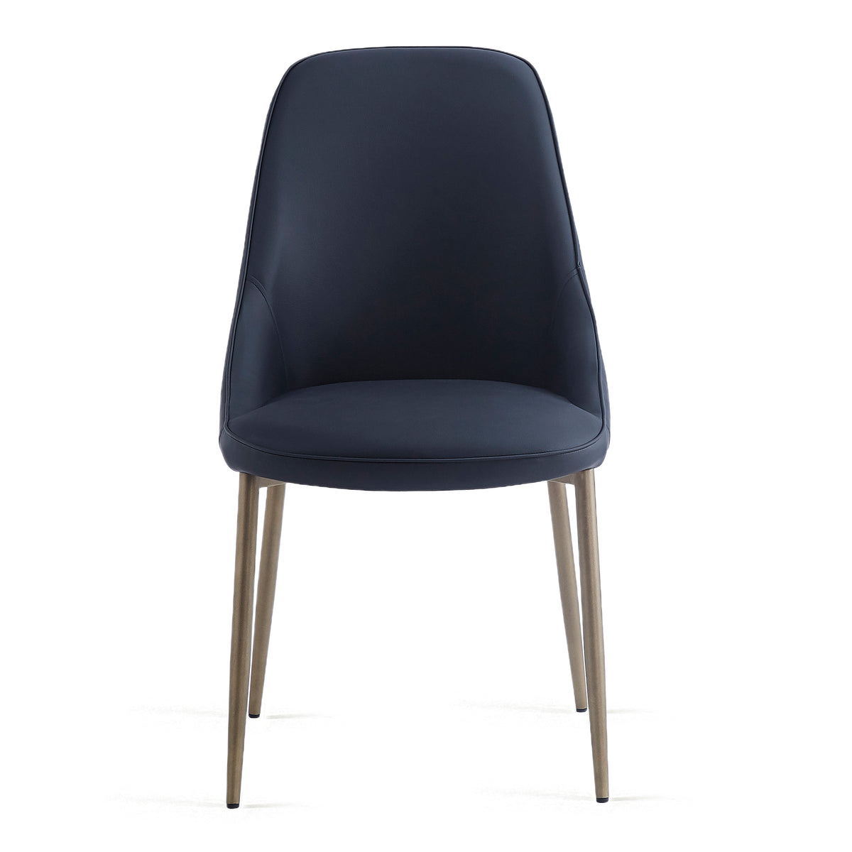 Cleo Dining/Lounge Chair (Black and Aged Gold) (Set of 2)